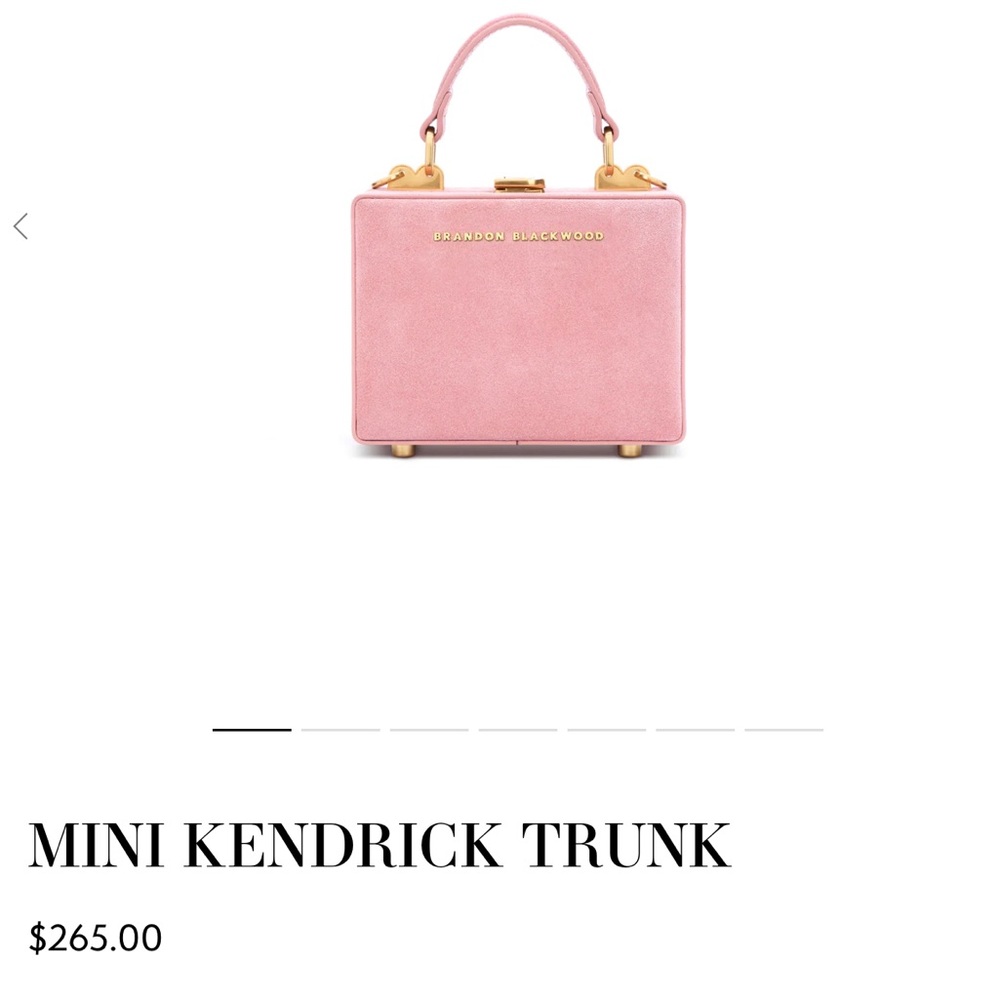 Brandon Blackwood mini pink trunk suede